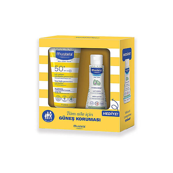 Mustela Çok Yüksek Koruma Faktörlü Güneş SPF50+ Losyonu 200 ml Set - 1