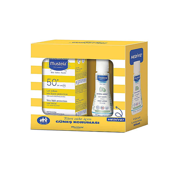 Mustela Çok Yüksek Koruma Faktörlü SPF50+ Güneş Losyonu 100 ml Set - 1