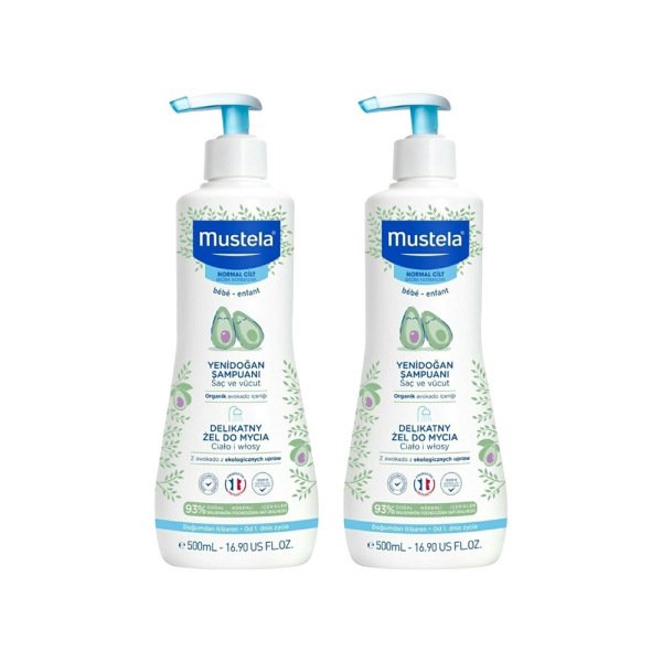 Mustela Gentle Cleansing Yenidoğan Şampuanı 2x500ml - 1