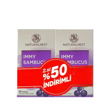 Naturalnest Immy Sambucus 2x20 Kapsül - Naturalnest