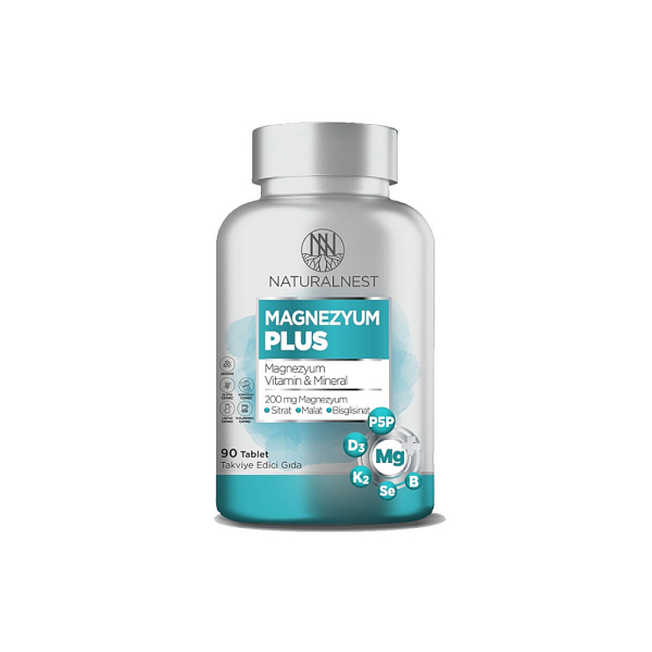 Naturalnest Magnezyum Plus 90 Tablet Takviye Edici Gıda - 1