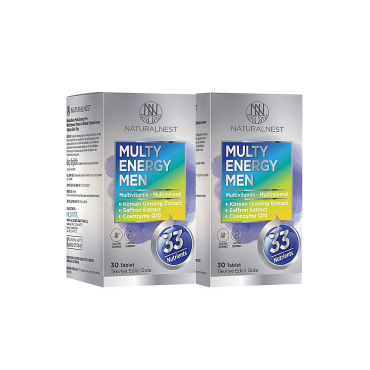 Naturalnest Multy Energy Men 2. %50 İndirimli 30+30 Tablet Takviye Edici Gıda - Naturalnest