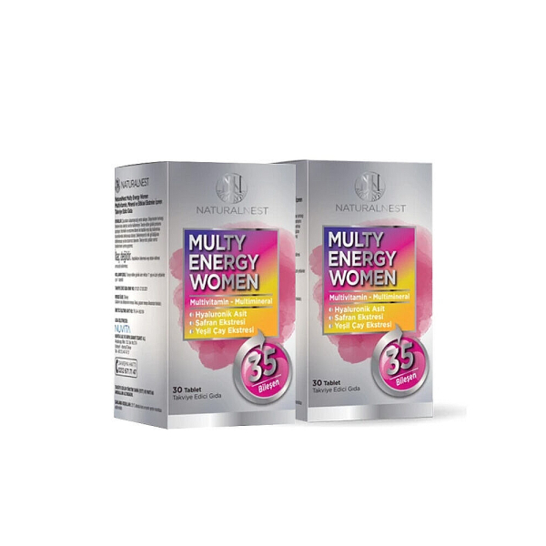 Naturalnest Multy Energy Women 2. %50 İndirimli 30+30 Tablet Takviye Edici Gıda - 1