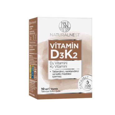 Naturalnest Vitamin D3K2 Drops 10ml - Naturalnest