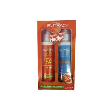 Neutracy Tüm Ciltler Vücut İçin Güneş Koruyucu Losyon SPF50+ 150ml Aftersun Losyon 150ml Hediye - Neutracy