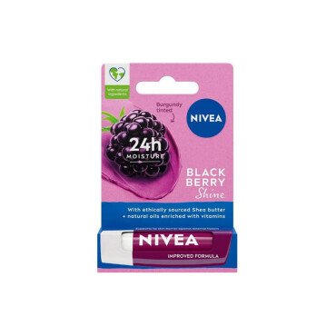Nivea Black Berry Shine Dudak Bakım Kremi 4.8g - Nivea