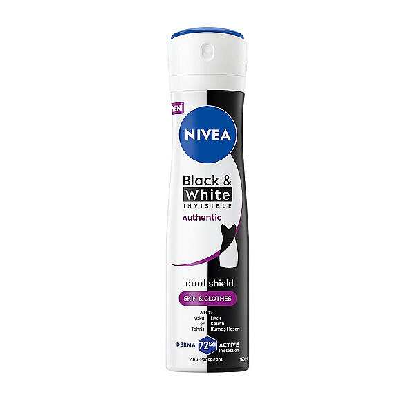 Nivea Black & White Authentic Deodorant Spray 150 ml - 1