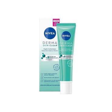 Nivea Derma Skin Clear Gece Arındırıcı Krem 40ml - Nivea
