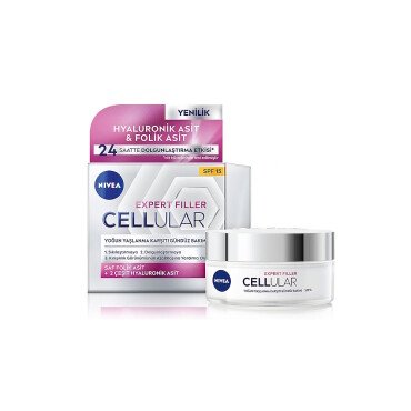 Nivea Expert Filler Cellular Yoğun Yaşlanma Karşıtı Gündüz Bakım Kremi SPF15 50ml - Nivea