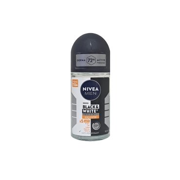 Nivea Men Black White Invisible Anti Perspirant Roll-on 50ml - Nivea