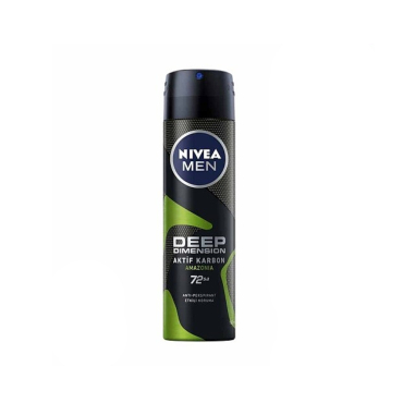 Nivea Men Deep Dimension Aktif Karbon Amazonia Anti-Perspirant Deodorant 150ml - Nivea