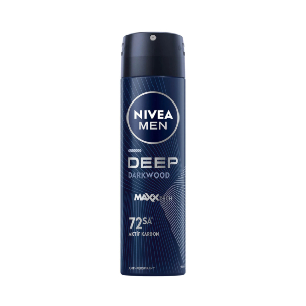 Nivea Men Deep Dimension Aktif Karbon Dark Wood Anti-Perspirant Deodorant 150ml - 1