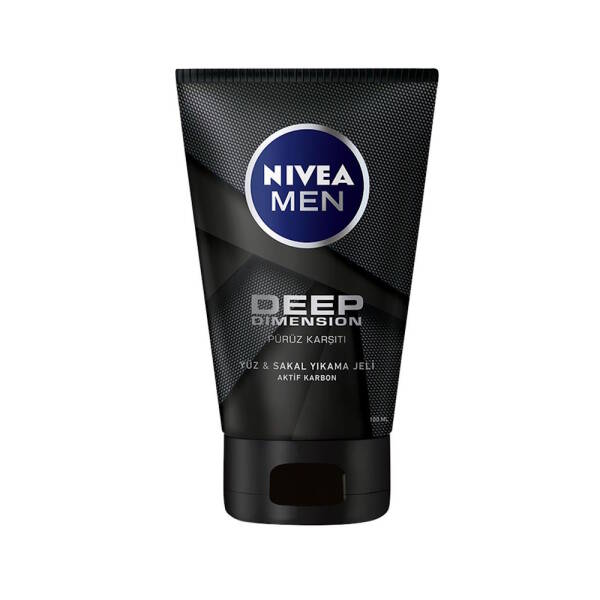Nivea Men Deep Dimension Yüz ve Sakal Yıkama Jeli 100ml - 1