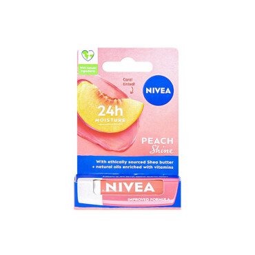 Nivea Peech Shine Renkli Dudak Bakım Kremi 4.8g - Nivea