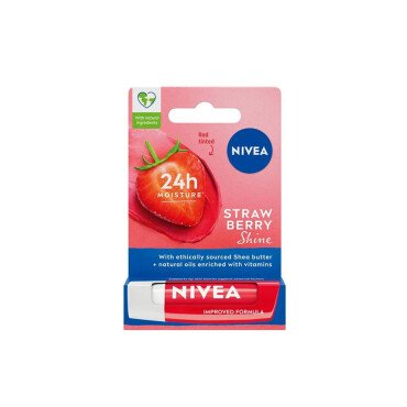 Nivea Strawberry Shine Renkli Dudak Bakım Kremi 4.8g - Nivea