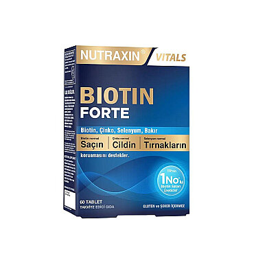 Nutraxin Biotin Forte Takviye Edici Gıda 60 Tablet - Nutraxin