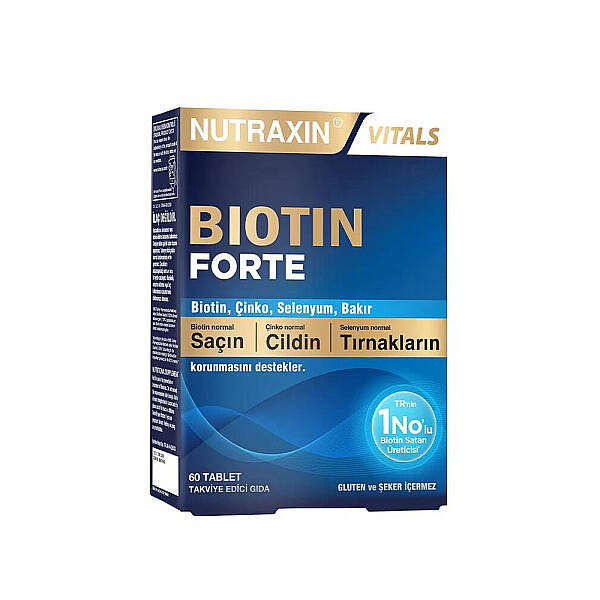 Nutraxin Biotin Forte Takviye Edici Gıda 60 Tablet - 1