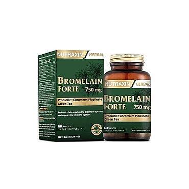 Nutraxin Bromelain Forte Takviye Edici Gıda 60 Tablet - Nutraxin