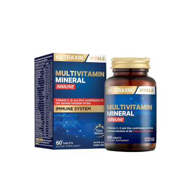 Nutraxin Multivitamin Mineral İmmune 60 Tablet Takviye Edici Gıda - Nutraxin