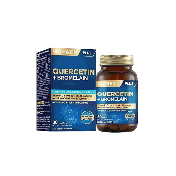 Nutraxin Quercetin + Bromelain 30 Tablet Takviye Edici Gıda - 1