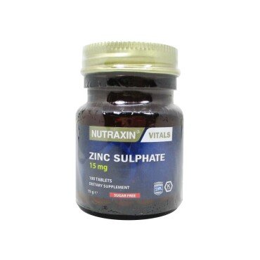 Nutraxin Zinc Sulphate 15mg 100 Tablet - Nutraxin