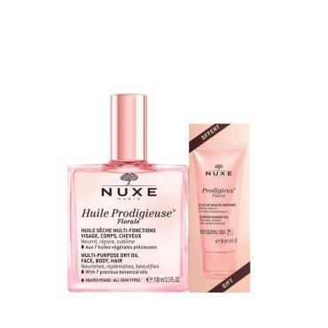 Nuxe Huile Prodigieuse Florale 100ml + Prodigieux Floral Shower Gel 30ml Set - Nuxe