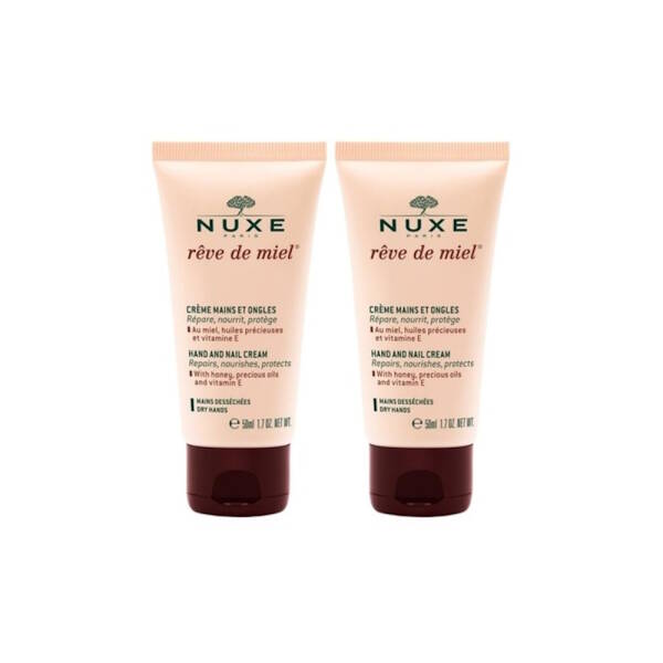 Nuxe Reve de Miel Creme Mains et Ongles El ve Tırnak Bakım Kremi 2x50ml İkili Set - 1