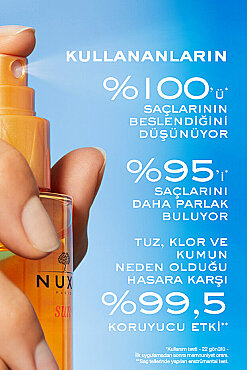 Nuxe Sun Nemlendirici ve Koruyucu Çift Fazlı Saç Bakım Sütü 100ml - 3