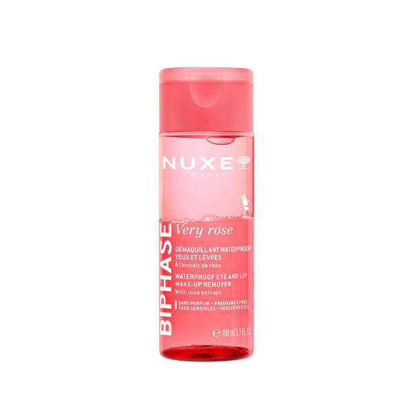 Nuxe Very Rose Biphase Waterproof Eye and Lip Çif Fazlı Makyaj Temilzeyici 100 ml - 1