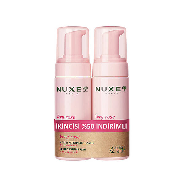 Nuxe Very Rose Yüz Temizleme Köpüğü 2x150 ml - 1