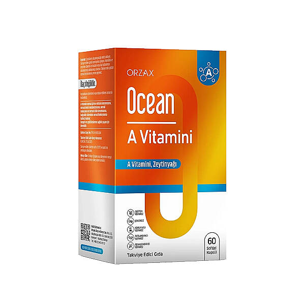 Ocean A Vitamini Takviye Edici Gıda 60 Softjel Kapsül - 1