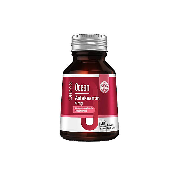 Ocean Astaksantin 4mg Takviye Edici Gıda 30 Softgel Kapsül - 1