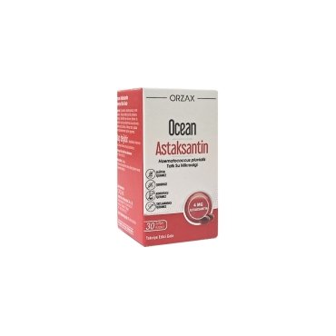 Ocean Astaxanthin Natural Antioxidant 30 Kapsül - Ocean