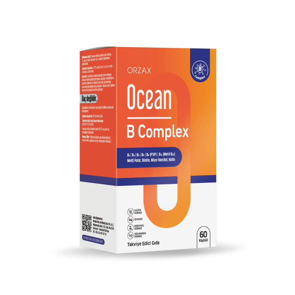 Ocean B Complex 60 Kapsül Takviye Edici Gıda - 1