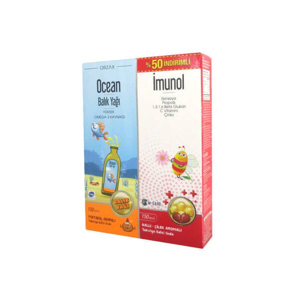 Ocean Balık Yağı 150ml ve İmunol Şurup 150ml Seti - 1