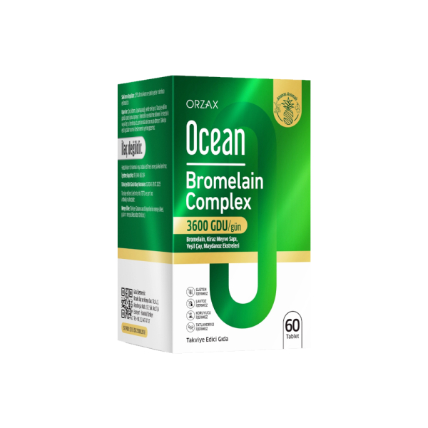 Ocean Bromelain Complex Takviye Edici Gıda 60 Tablet - 1
