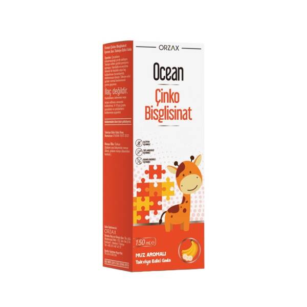 Ocean Çinko Bisglisinat Muz Aromalı Takviye Edici - 1