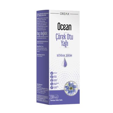 Ocean Çörek Otu Yağı Soğuk Sıkım 150 ml Takviye Edici Gıda - Ocean