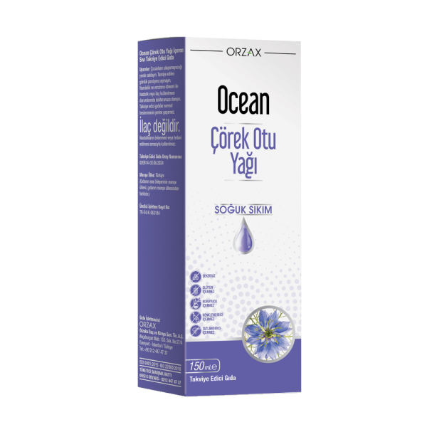 Ocean Çörek Otu Yağı Soğuk Sıkım 150 ml Takviye Edici Gıda - 1