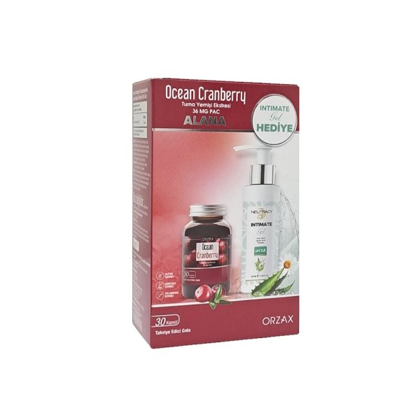 Ocean Cranberry Turna Yemişi Ekstresi 30 Kapsül Takviye Edici Gıda + Neutracy İntim Jel Hediyeli - 1