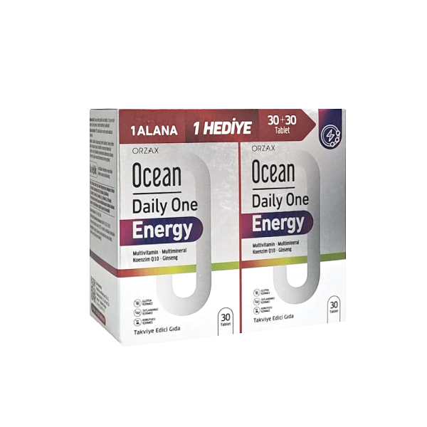 Ocean Daily One Energy 1 Alana 1 Hediye 30+30 Tablet Takviye Edici Gıda - 1