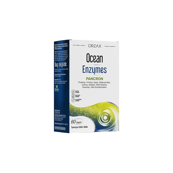 Ocean Enzymes Pancron 60 Kapsül Takviye Edici Gıda - 1
