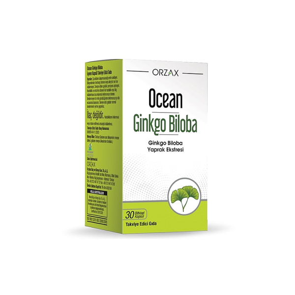 Ocean Ginkgo Biloba 30 Kapsül Takviye Edici Gıda - 1