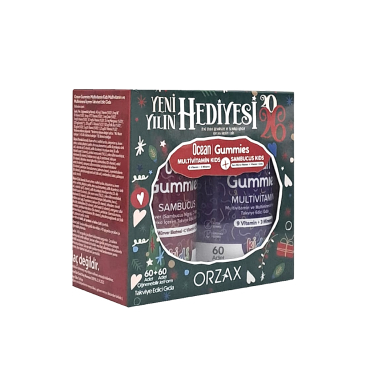 Ocean Gummies Multivitamin Kids 60 Tablet + Gummies Sambucus Kids 60 Tablet Tekviye Edici Gıda Yılabşı Seti - Ocean