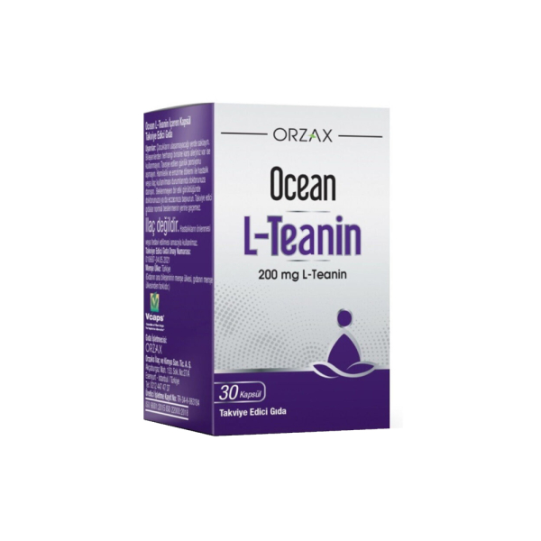 Ocean L-Teanin 200mg 30 Kapsül Takviye Edici Gıda - 1