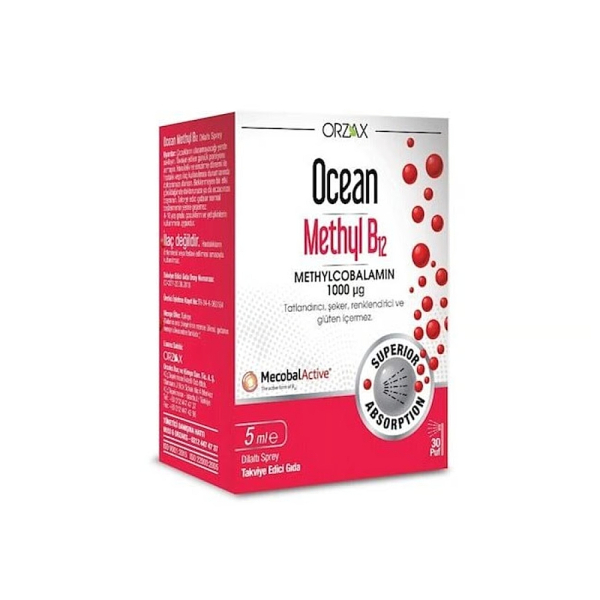 Ocean Methyl B12 Sprey Takviye Edici Gıda 5 ml - 1