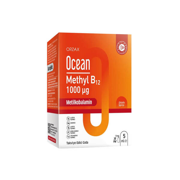 Ocean Methyl B12 Sprey Takviye Edici Gıda 5 ml Takviye Edici Gıda - 1