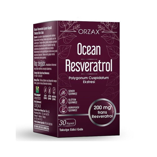 Ocean Resveratrol Takviye Edici Gıda 30 Kapsül - 1