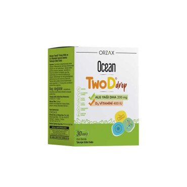 Ocean TwoDrop DHA 200mg D3 400IU 30ml - Ocean