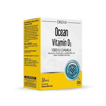 Ocean Vitamin D3 1000IU Damla 50ml - Ocean